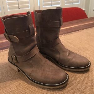 Brown Motorcycle Boots